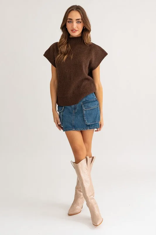POWER SHOULDER SWEATER