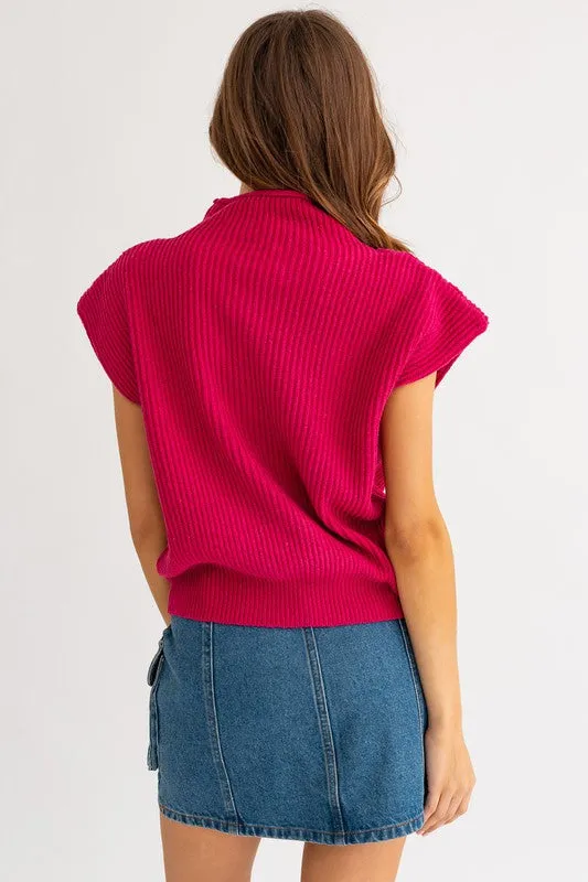 POWER SHOULDER SWEATER