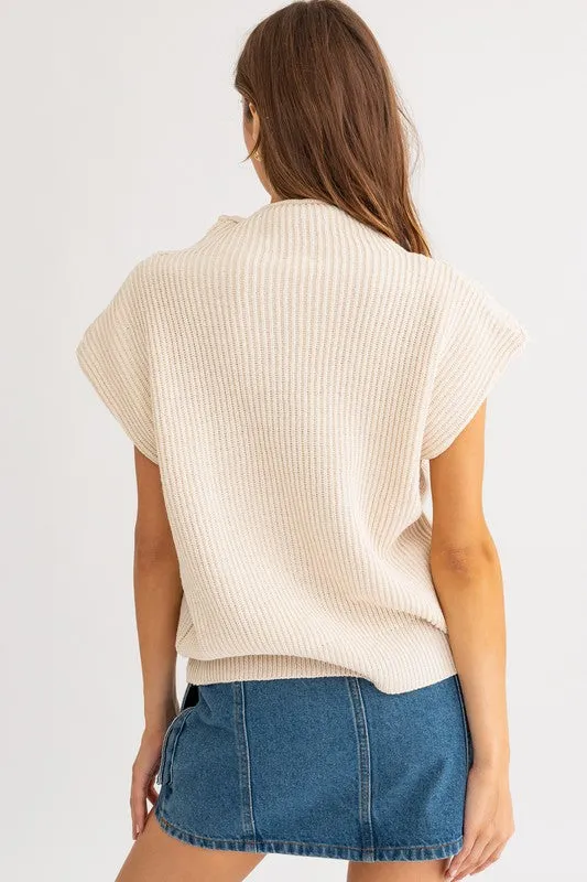 POWER SHOULDER SWEATER