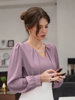 Puff Sleeve Solid Blouse( CLEARANCE SALE