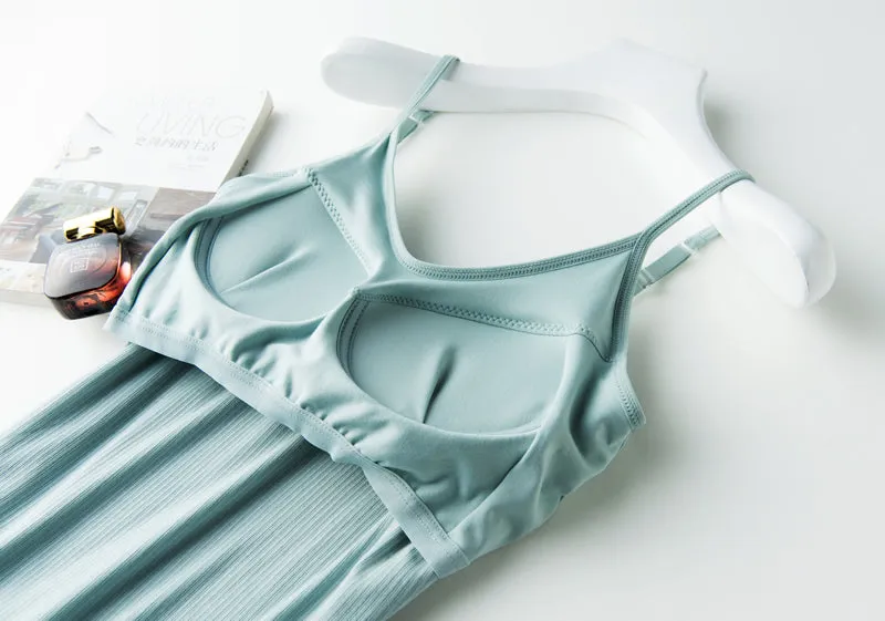Pyjama set with Built in Bra Singlet and Shorts
