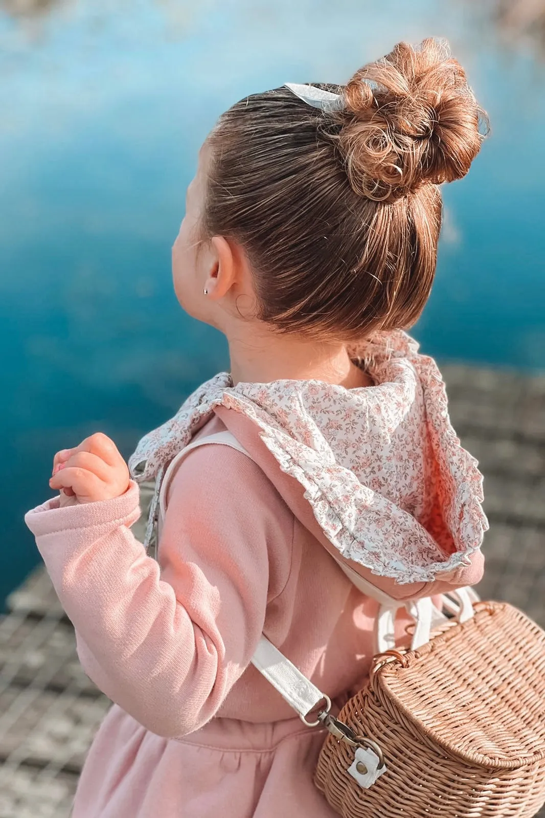 "Emilia" Dusky Pink Floral Hoodie & Skirt