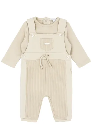 "Rueben" Beige Dungaree Set
