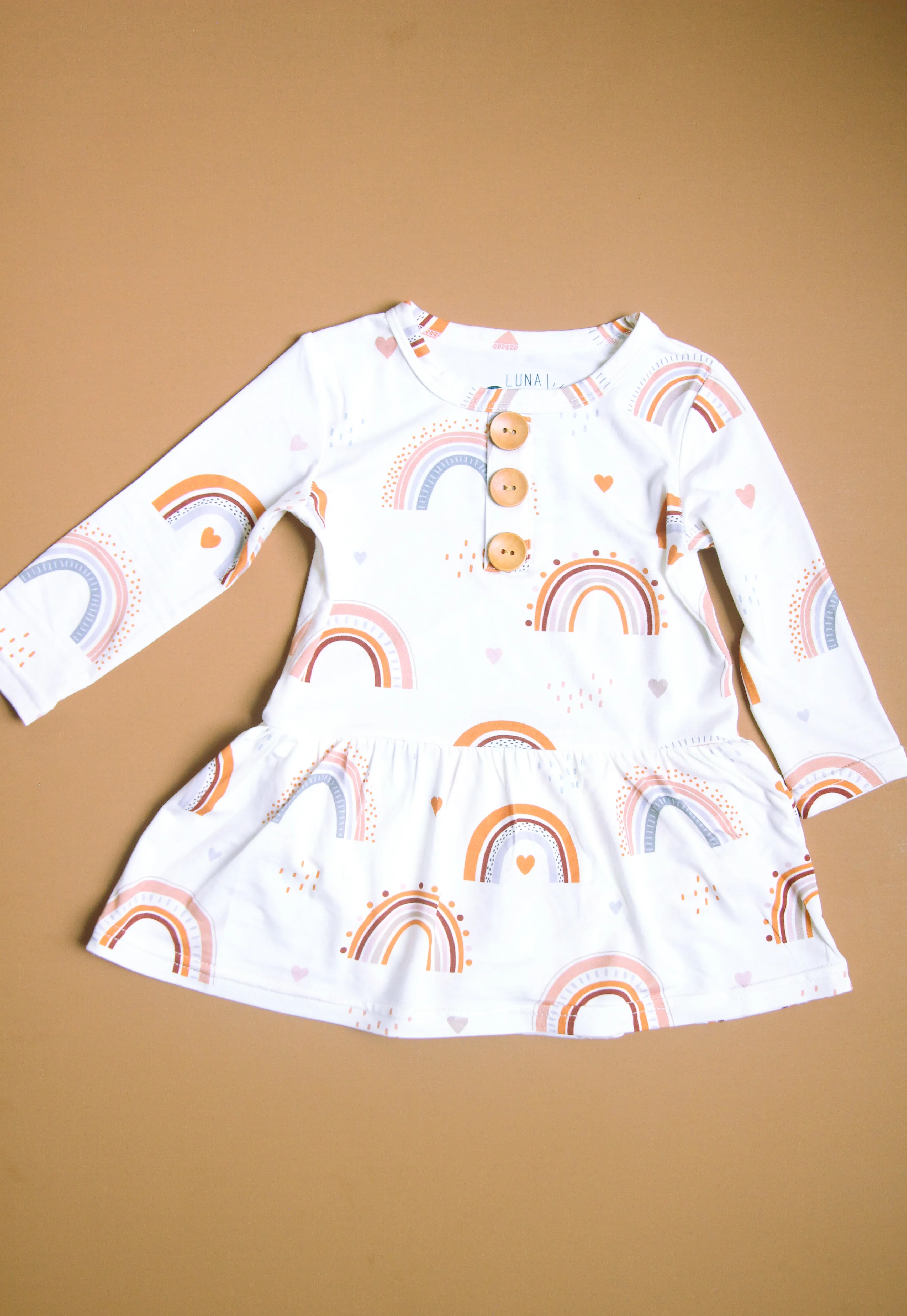 Rainbow Peplum Top