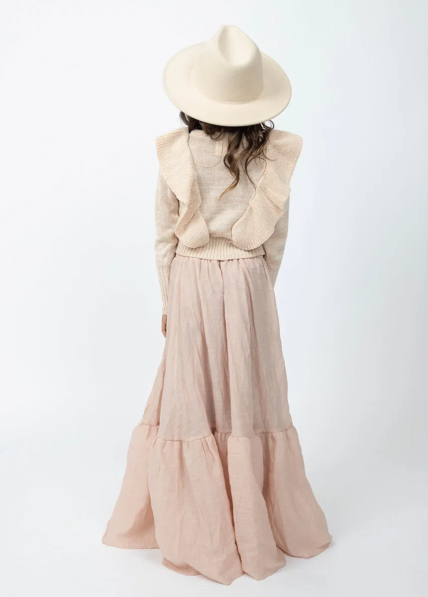 Reagan Sweater in Heather Blush