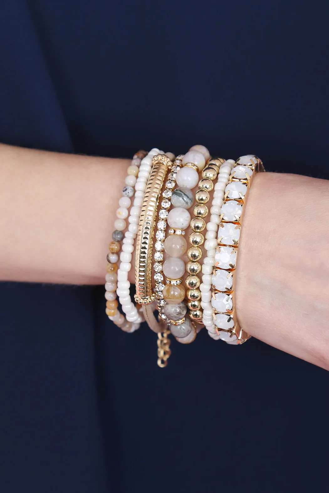 REGULAR SIZE STACKABLE BEADS BRACELET SET