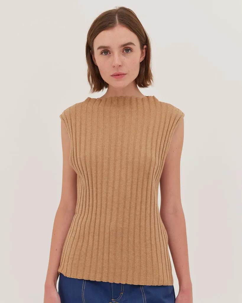 Rib Funnel Neck Tank