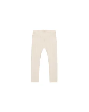 RIBBED LEGGINGS - STONE