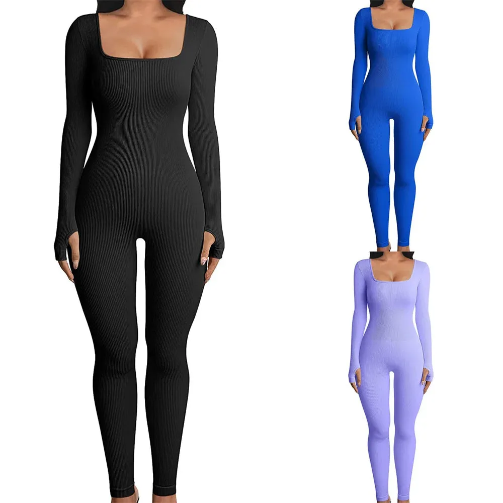 Ribbed Long Sleeve Jumpsuit | Dreamofthe90s