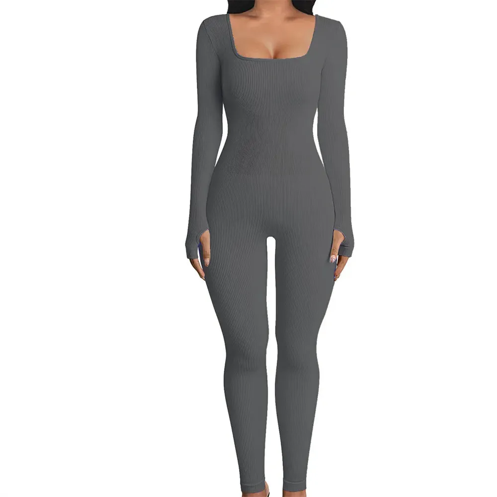 Ribbed Long Sleeve Jumpsuit | Dreamofthe90s