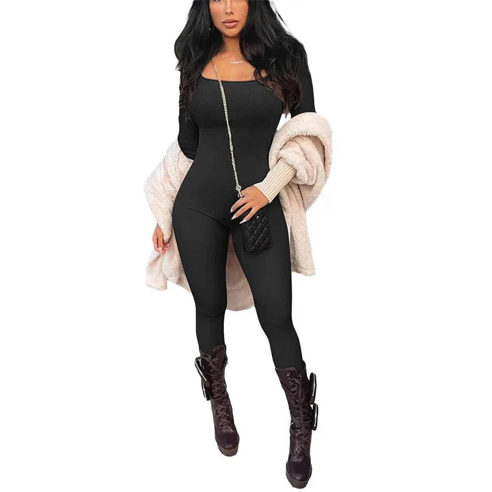 Ribbed Long Sleeve Jumpsuit | Dreamofthe90s