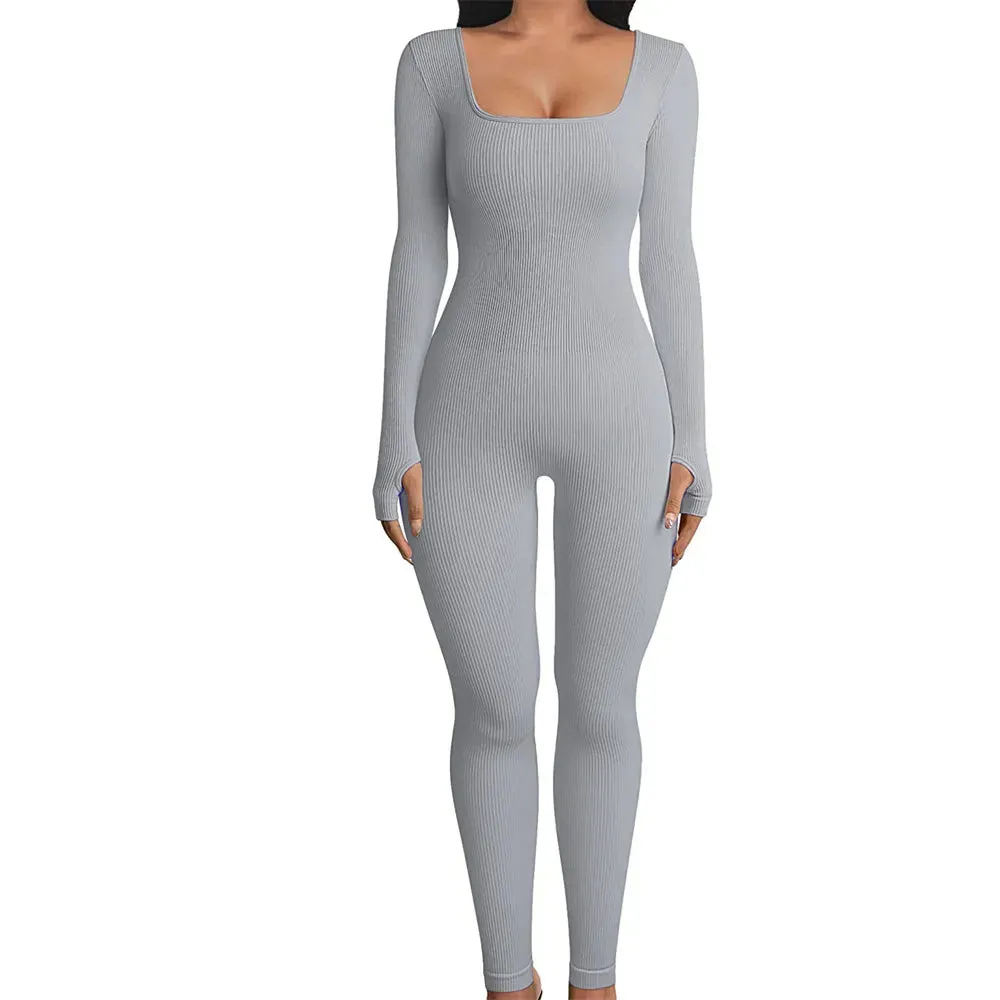 Ribbed Long Sleeve Jumpsuit | Dreamofthe90s