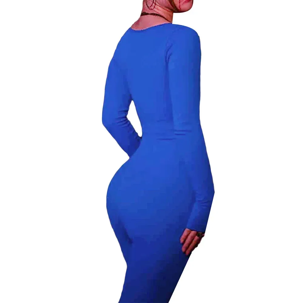 Ribbed Long Sleeve Jumpsuit | Dreamofthe90s