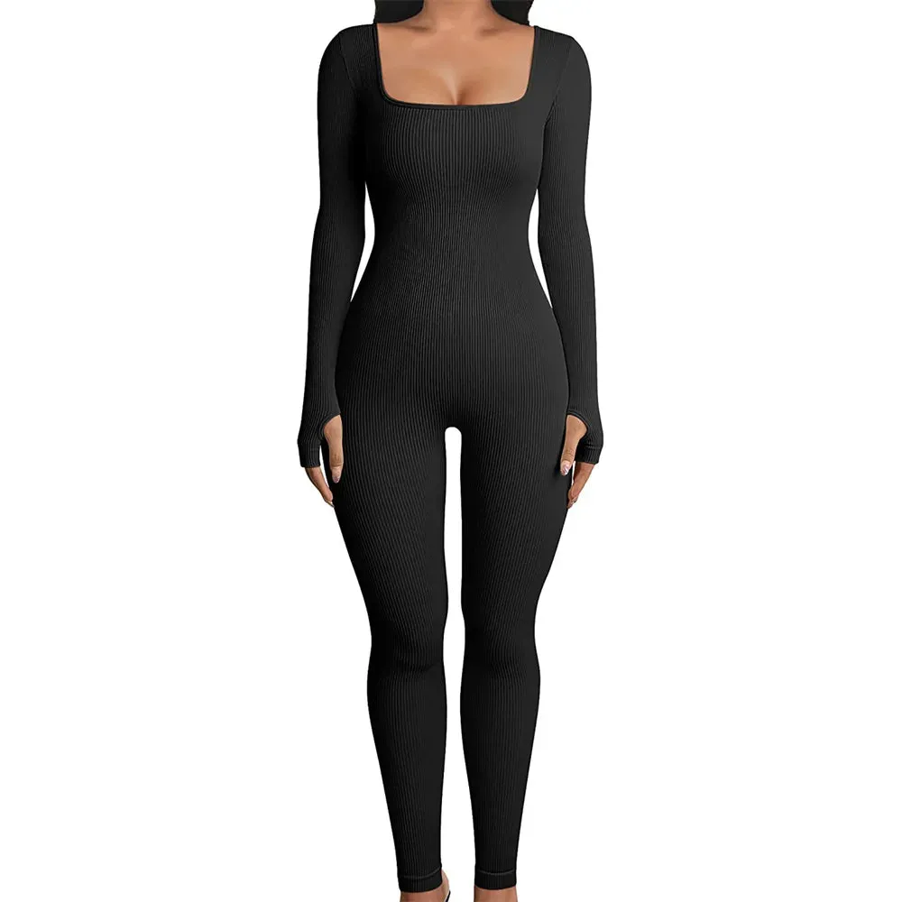 Ribbed Long Sleeve Jumpsuit | Dreamofthe90s