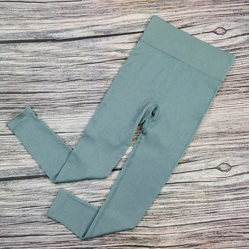 Ribbed Yoga Leggings for Women