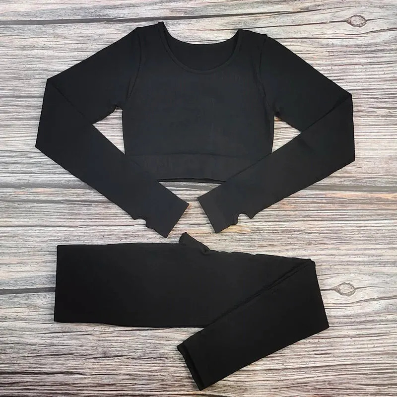 Ribbed Yoga Leggings for Women