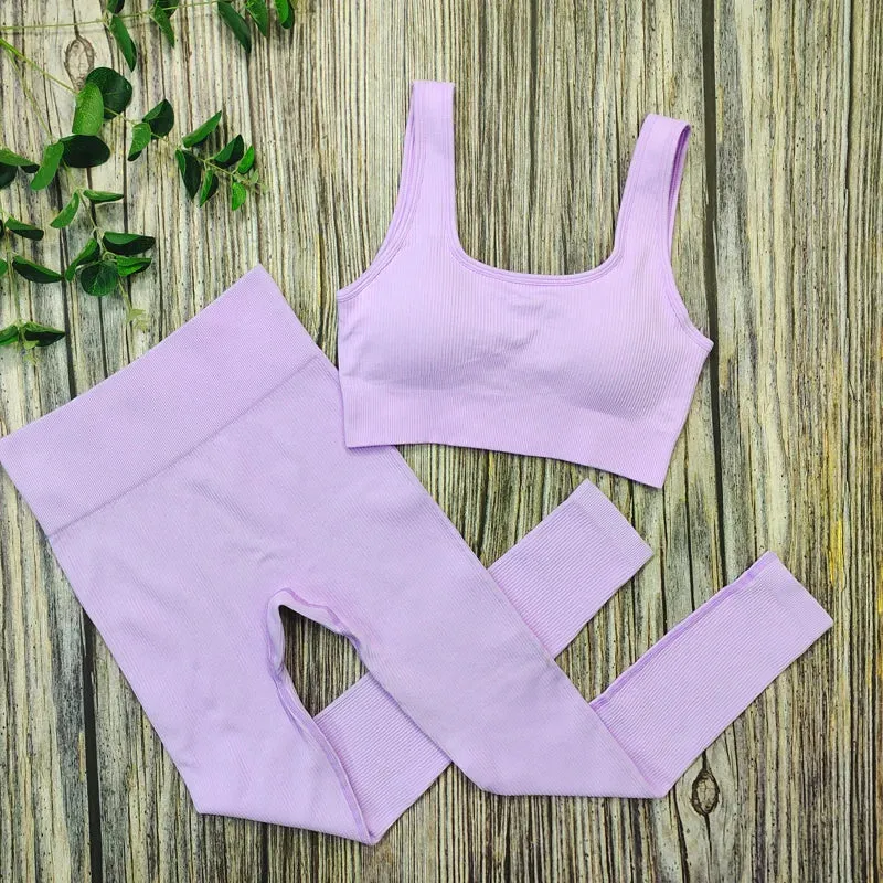 Ribbed Yoga Leggings for Women
