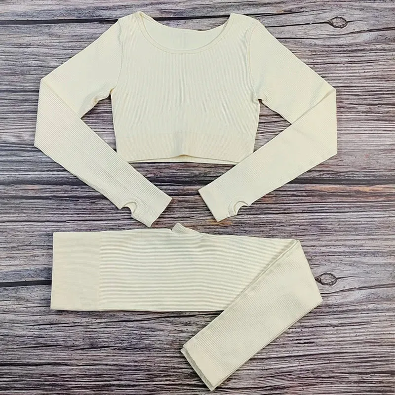 Ribbed Yoga Leggings for Women