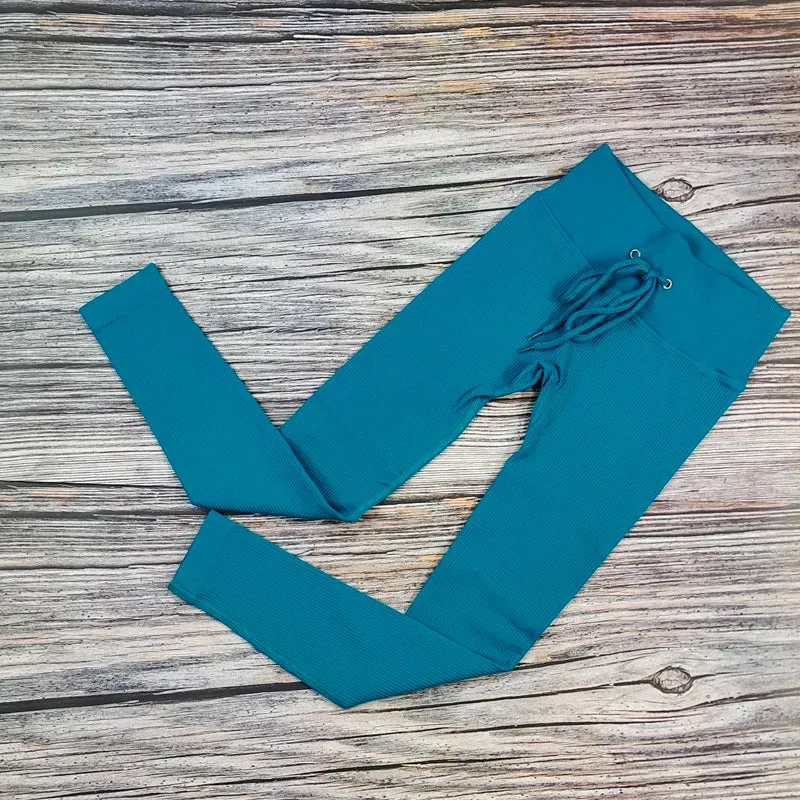 Ribbed Yoga Leggings for Women