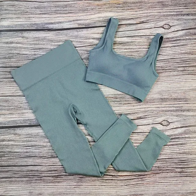 Ribbed Yoga Leggings for Women