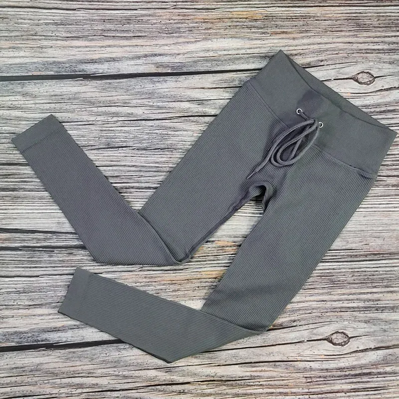 Ribbed Yoga Leggings for Women
