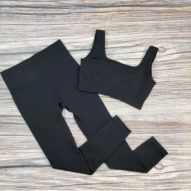 Ribbed Yoga Leggings for Women