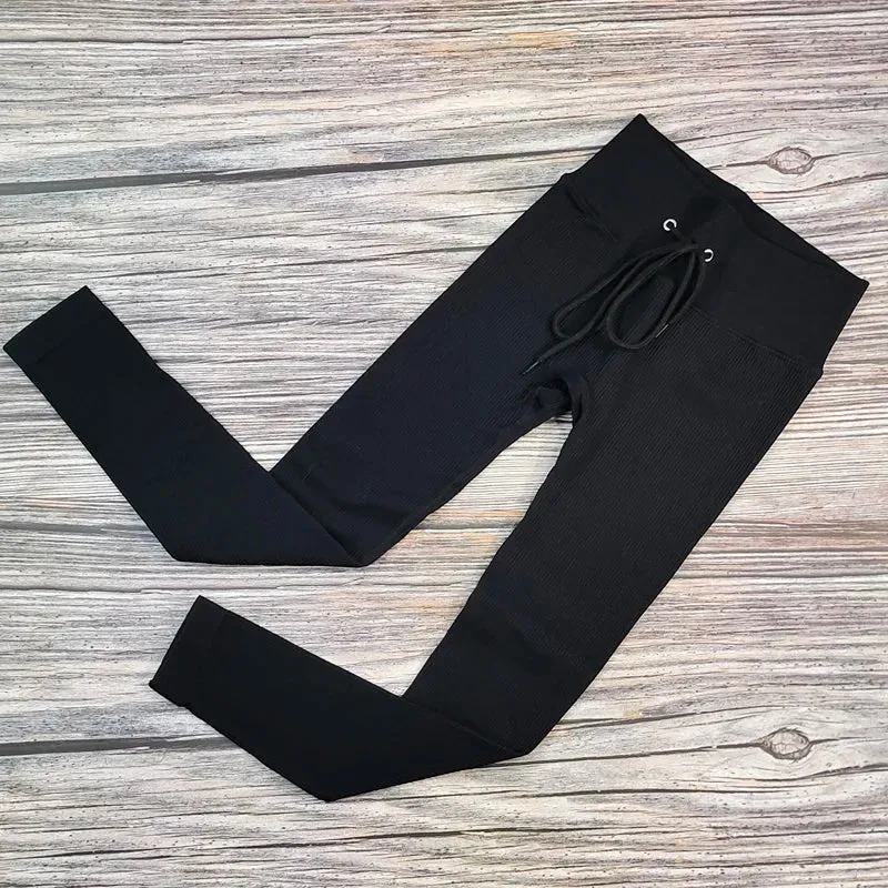 Ribbed Yoga Leggings for Women