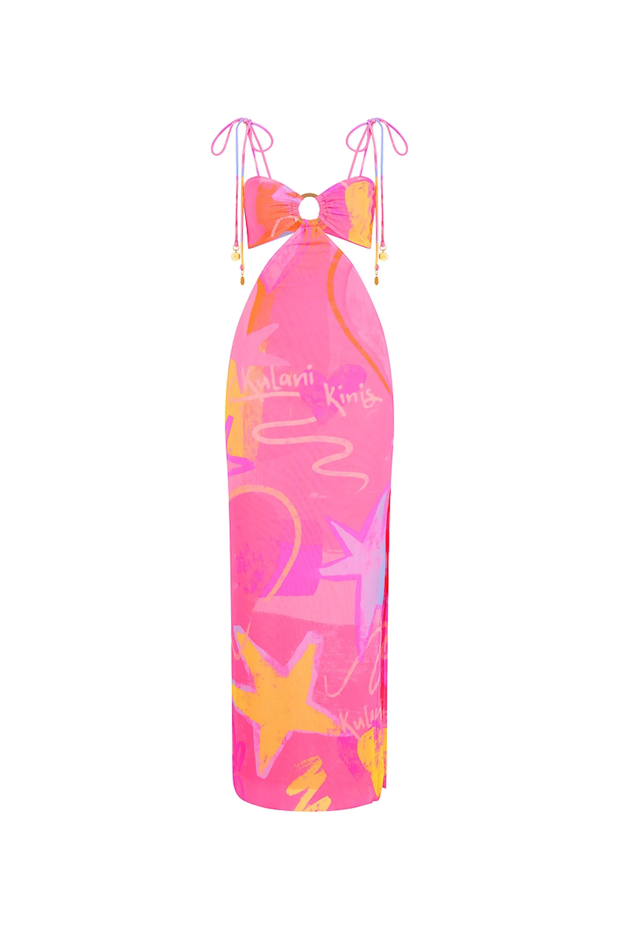 RING CUT OUT MAXI DRESS