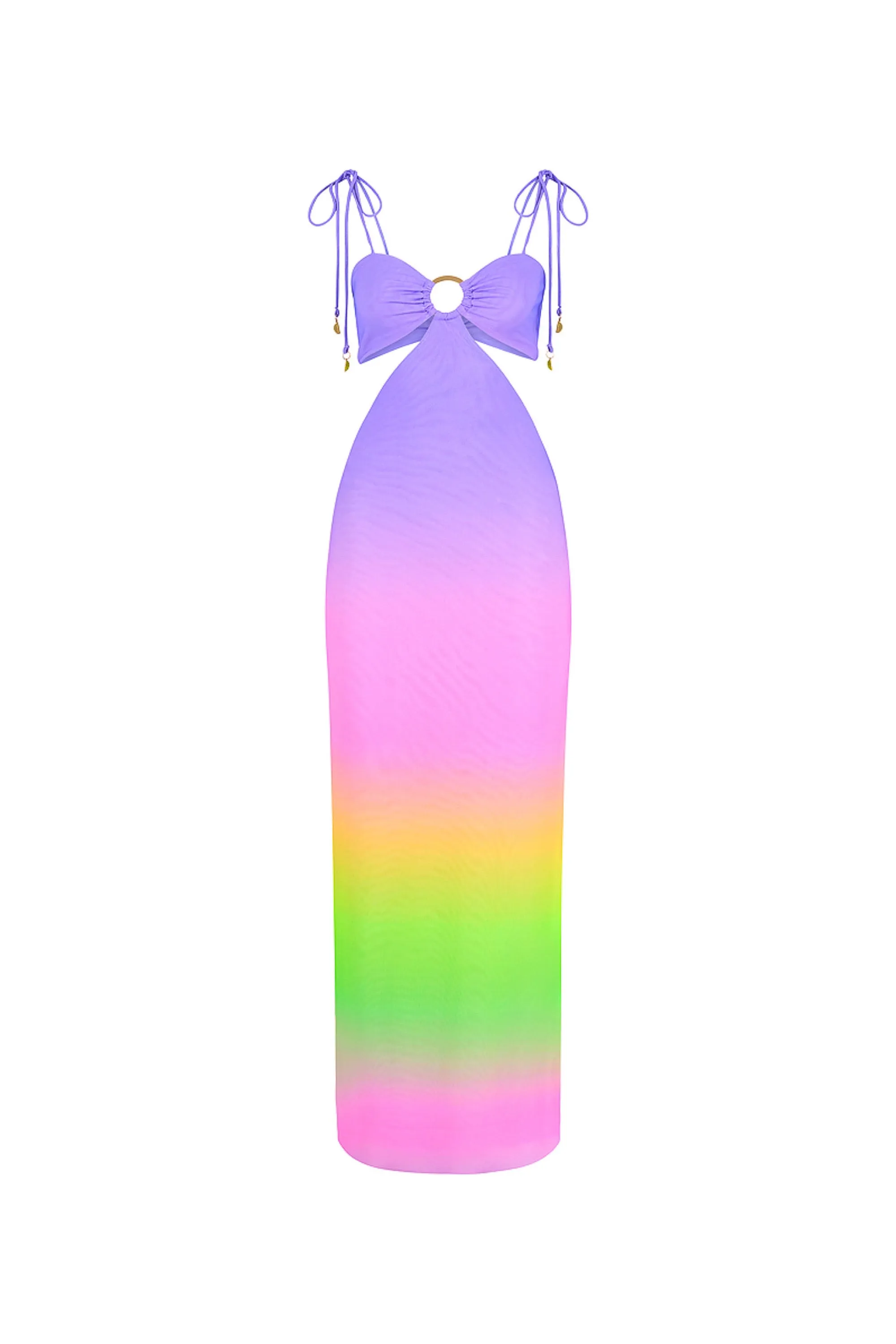 RING CUT OUT MAXI DRESS