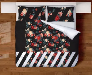 Rosette Quilted Comforter 3-Piece Set