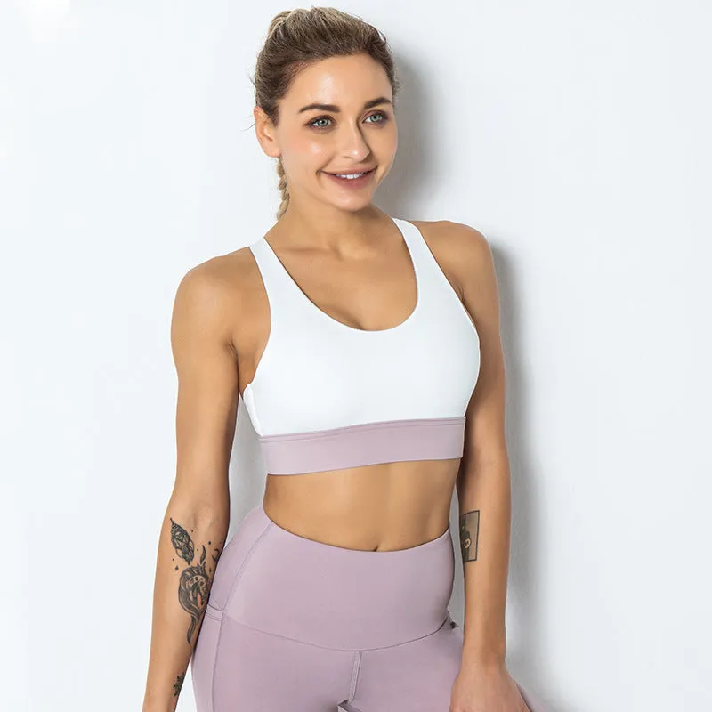 Running Sexy Beauty Back Cross Strap Yoga Fitness Vest Bra trendy
