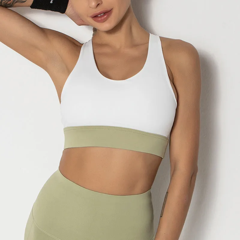 Running Sexy Beauty Back Cross Strap Yoga Fitness Vest Bra trendy