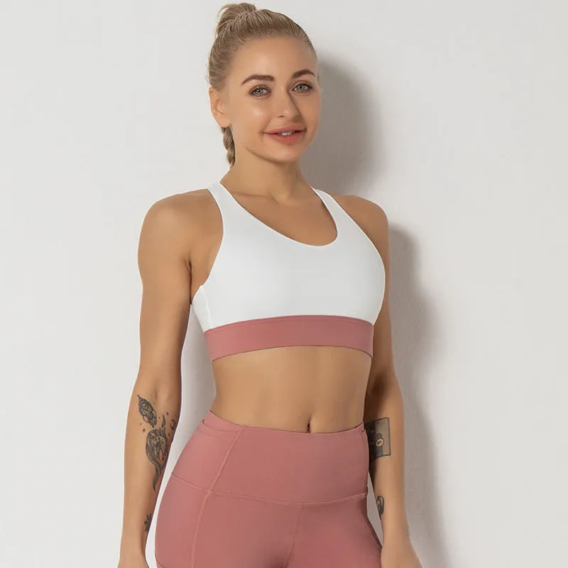 Running Sexy Beauty Back Cross Strap Yoga Fitness Vest Bra trendy
