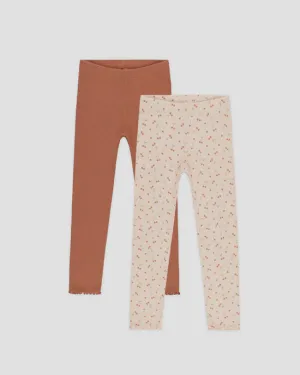 Rylee & Cru - Ribbed Legging Set - Cherries, Poppy