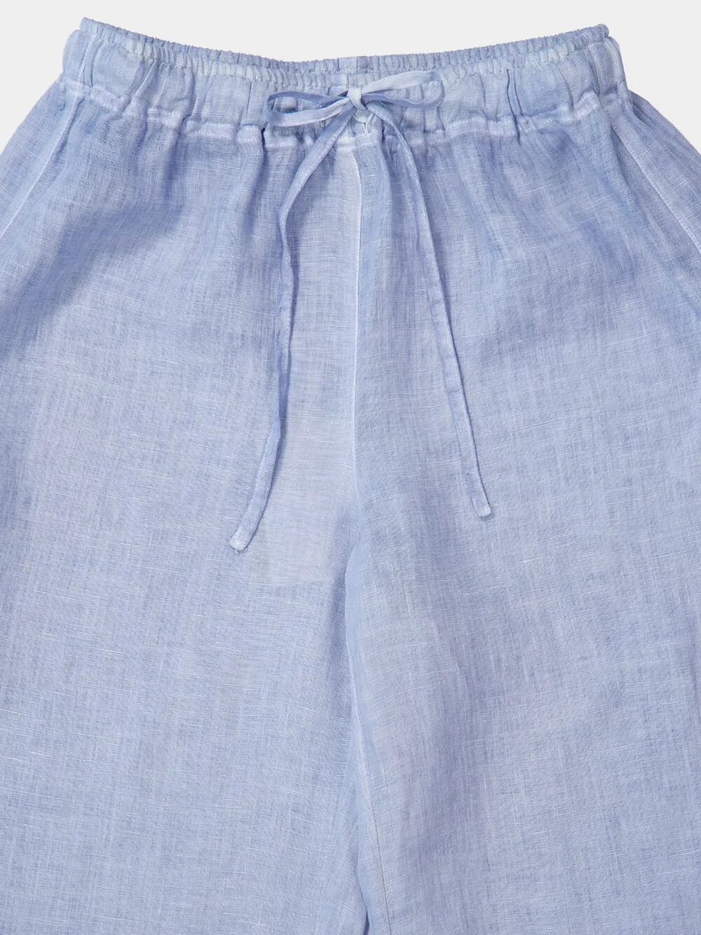 Sea Soft Fade Linen Drawstring Pants