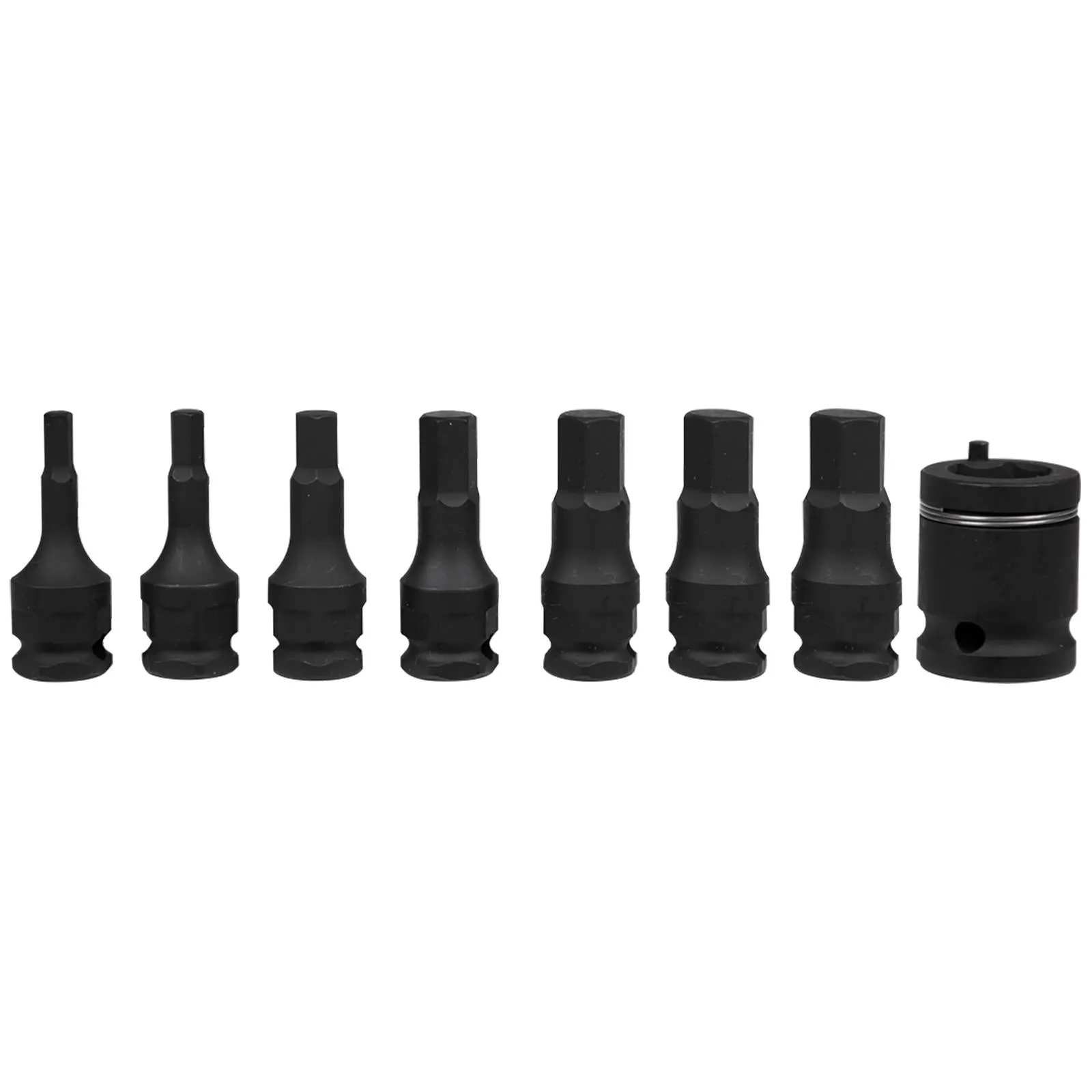 Sealey Impact Hex Socket Bit Set 8 Piece 3/8" Drive 5-17mm in EVA Storage Tray