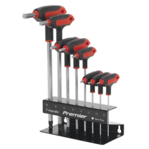 Sealey Premier Ball-End Hex Key Set 8pc T-Handle Metric