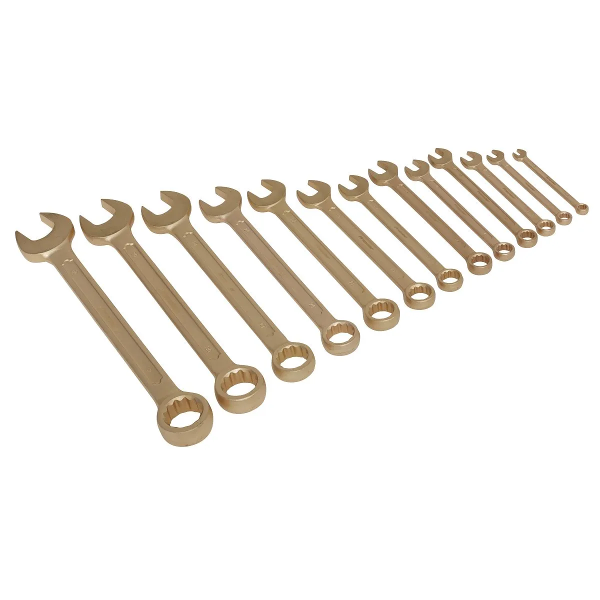 Sealey Premier Combination Spanner Set 13pc 8-32mm - Non-Sparking