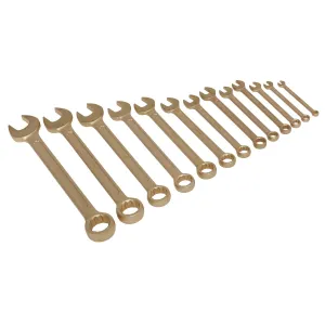 Sealey Premier Combination Spanner Set 13pc 8-32mm - Non-Sparking
