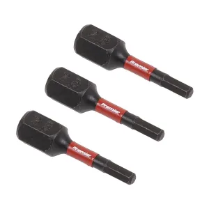 Sealey Premier Hex 2.5mm Impact Power Tool Bits 25mm - 3pc