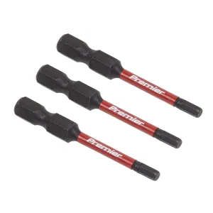 Sealey Premier Hex 3mm Impact Power Tool Bits 50mm - 3pc