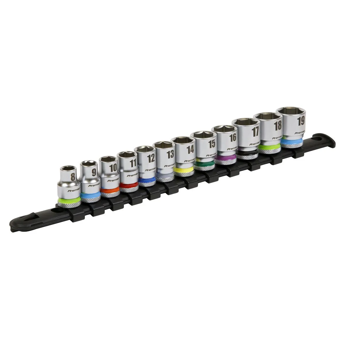 Sealey Premier Platinum Socket Set 12pc 3/8"Sq Drive WallDrive® Metric