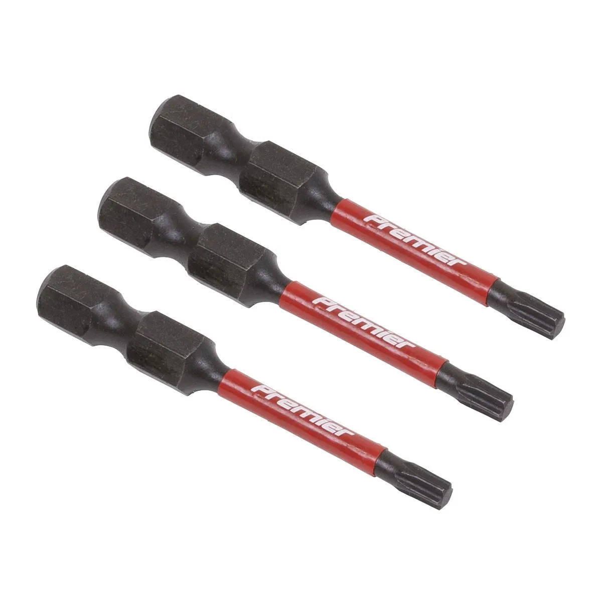 Sealey Premier TRX-Star* T15 Impact Power Tool Bits 50mm - 3pc