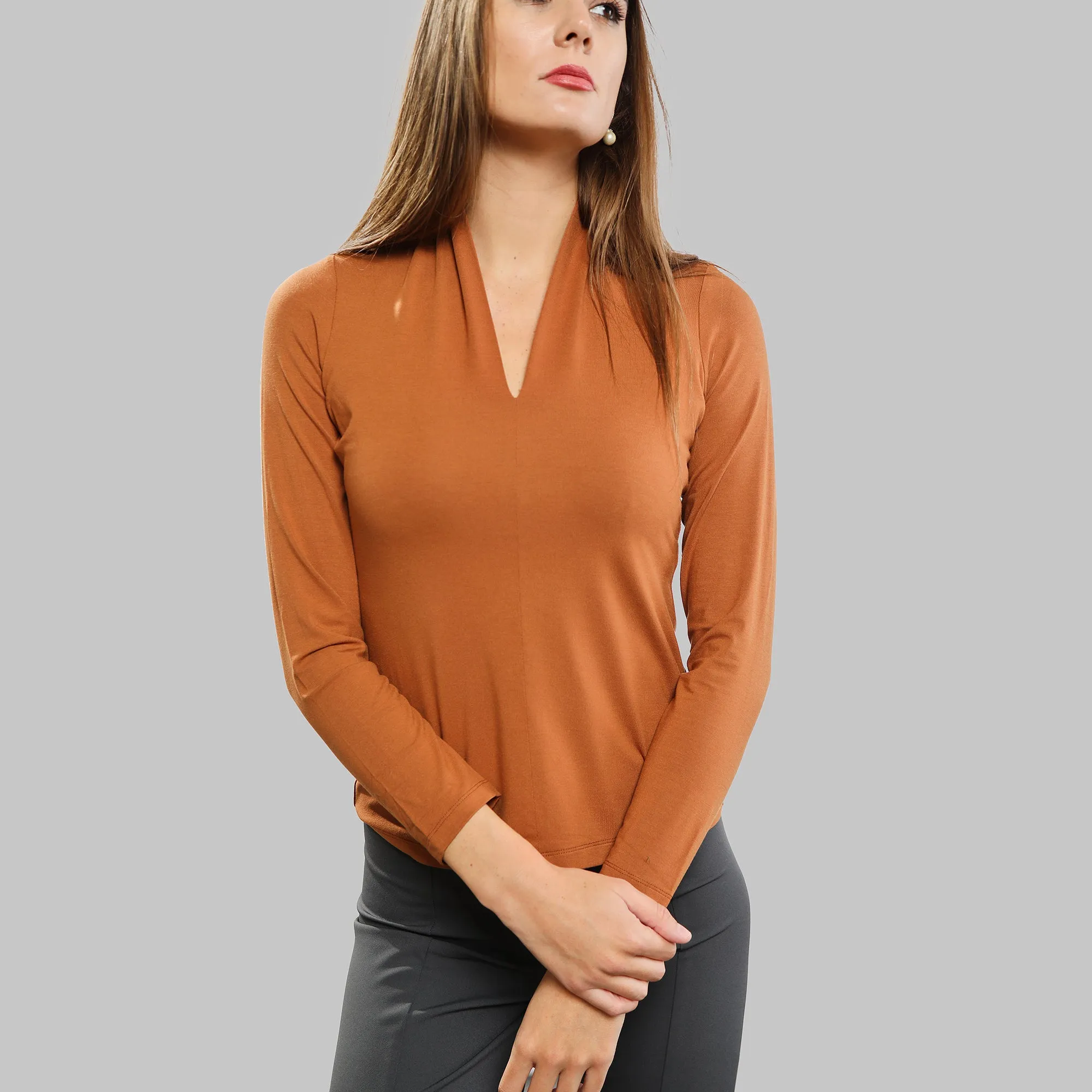 Sensual Top - Deep Saffron