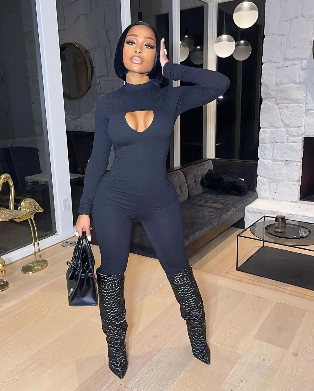 Sexy Cutout Bodysuit（AY1787）
