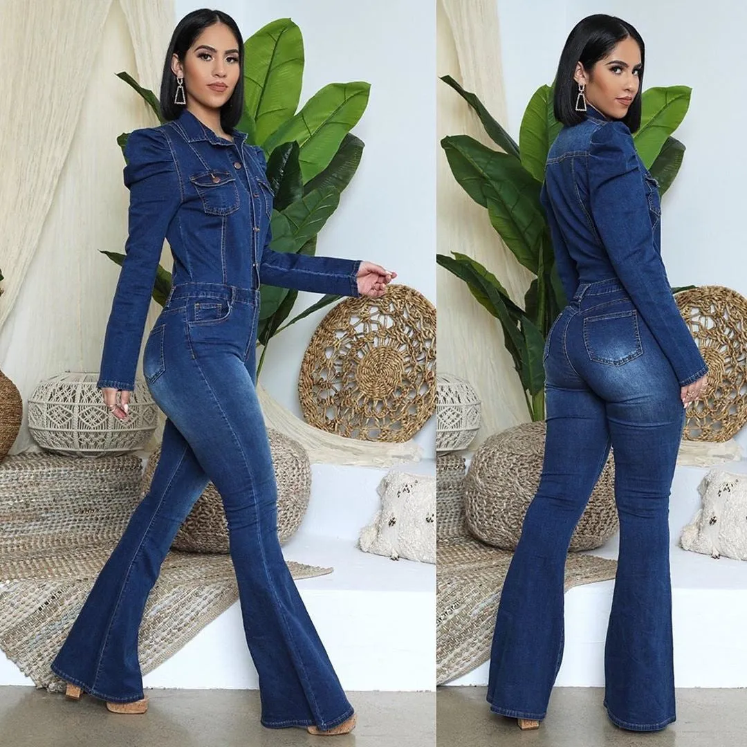 Sexy Denim Jeans Jumpsuits