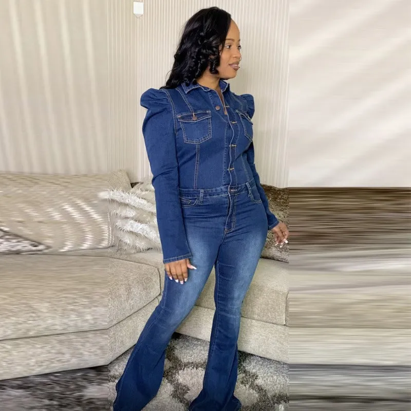 Sexy Denim Jeans Jumpsuits