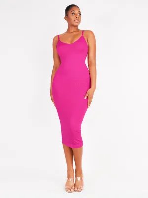 Shaper Seamless Eco-Friendly Spaghetti Strap V-Neck Dress