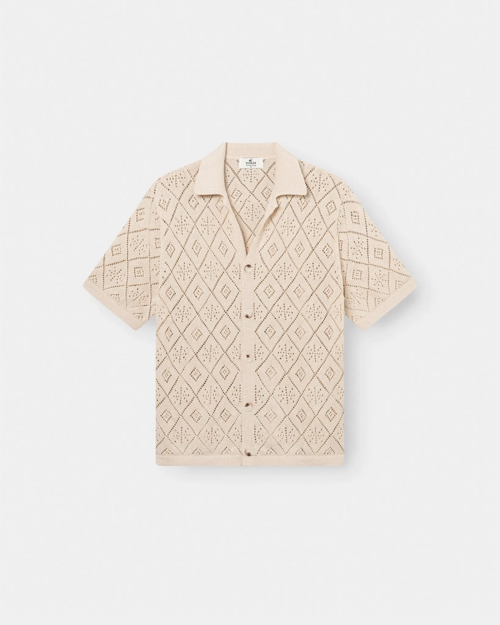 Short Sleeve Crochet Shirt