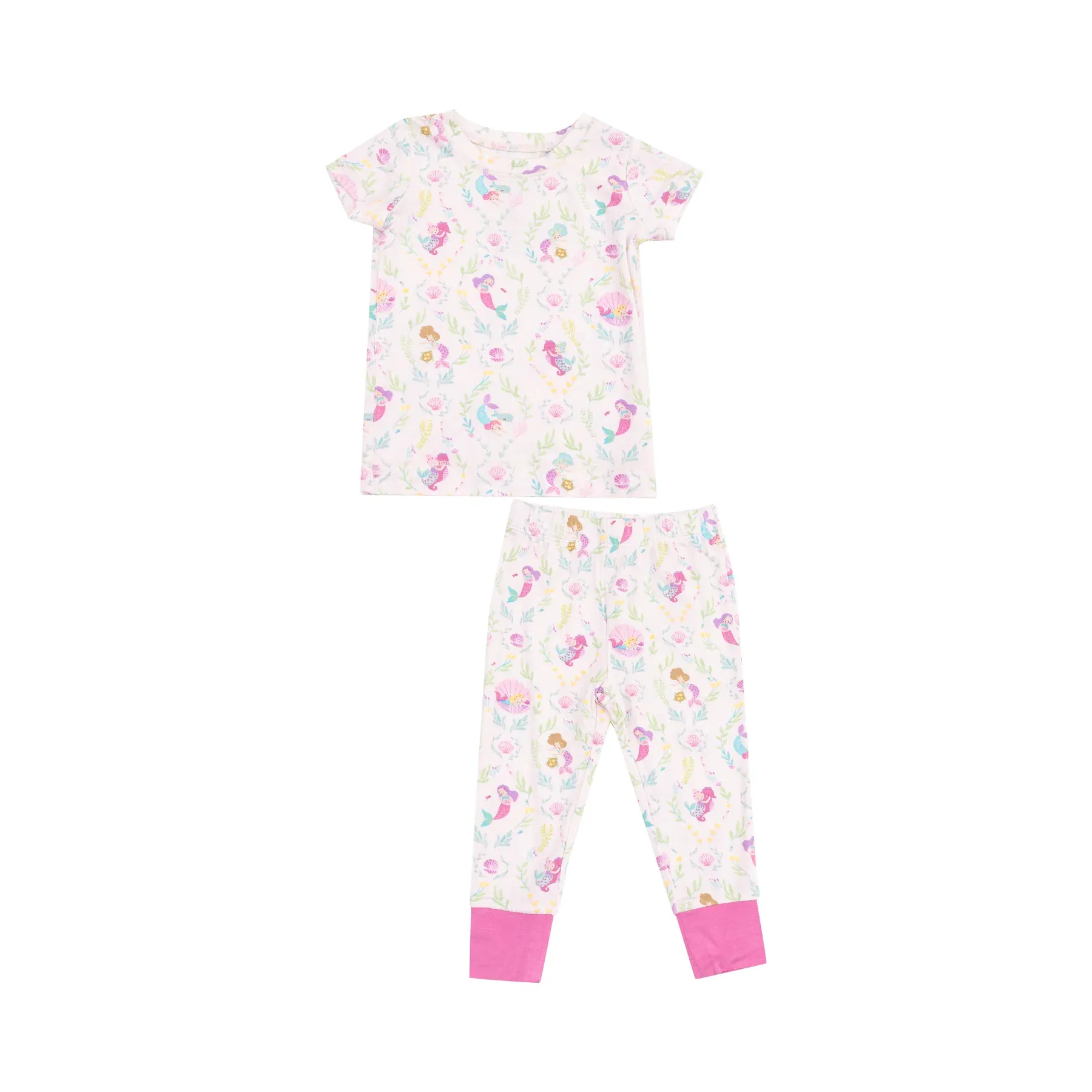 Short Sleeve Loungewear Set - Mermaids